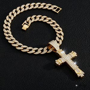 ההיפ הופ של גברים חמוצים שרשרת שרשרת חוליות שרשרת שרשרת חוליות שרשרת שרשרת שרשרת חוליות שרשרת שרשרת תליון זהב - Product Image 5