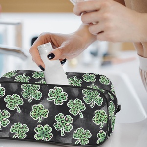 Nouveautés : Trousse de Toilette/Maquillage Simple et Étanche en Matériaux Recyclés avec Impression de Logo Personnalisé et Fermeture Éclair en Résine pour le Voyage - Product Image 5