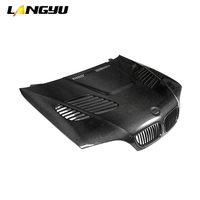 LANGyu 1998-2006 Pièces et accessoires automobiles Capot moteur style LY en fibre de carbone pour BMW E46 Berline 4 portes