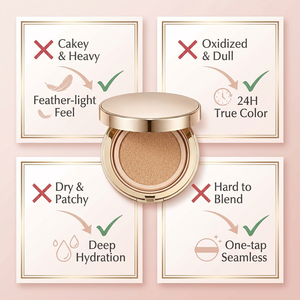 Fond de teint couvrant à coussin d'air pour peaux sujettes à l'acné, longue tenue, fini impeccable, crème <span class=keywords><strong>BB</strong></span> hydratante, maquillage - Product Image 3