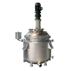 Glue reactor heated nitrate 5 ton jacketed batch 1 cubic meter reflux condenser chemical mixing reactor