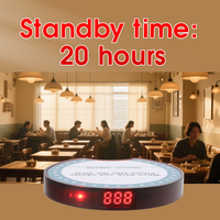 Nouveau système d'appel sans fil longue portée avec 20 bippers pour restaurants et cafés à service rapide
