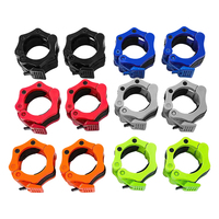 Clips d'haltères 50mm serrure d'haltérophilie collier d'haltère palourde colliers de serrage colorés