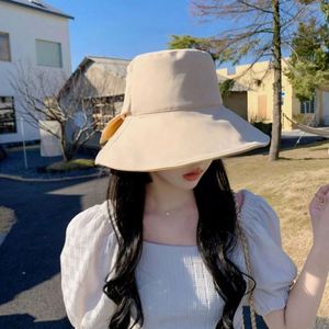 Chapeaux d'été unisexes en gros, protection solaire UV extérieure, en tissu maillé, à large bord, avec nœud décoratif, pour la pêche, les loisirs et le ski - Product Image 6