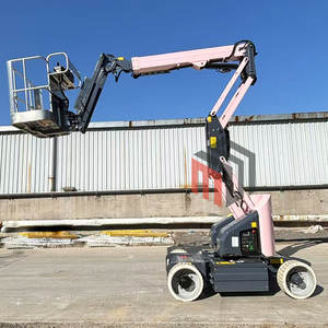 360 Putar Ewp Mini Cherry Picker Boom Lift Self Propelled Diesel elektrik articulation Light Aerial Boom Lift - Product Image 6