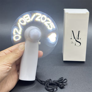 Regalos de boda para invitados Mini ventilador con palabras personales - Product Image 5