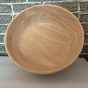 Tazón de Madera de Caucho de 28 CM para Ensaladas, Frutas y Masa Fermentada - Product Image 3