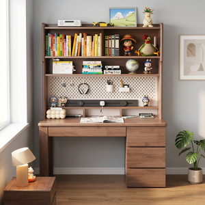 Wood <b>Study</b> <b>Desk</b> with Bookshelf Storage for Kids Bedroom Home Office Furniture Set - Product Image 1