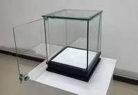 Vitrina de Exhibición de Joyería sin Marco con Iluminación LED y Cerradura, Vitrina de Joyería Personalizada para Tienda o Centro Comercial