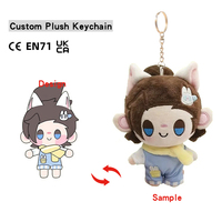 OEM ODM Anime Kawaii Mignons Mini Jouets en Peluche Porte-clés Personnalisés