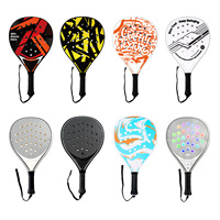 Raquette de tennis/padel en carbone avec logo personnalisé en forme de diamant/goutte d'eau/rond, design personnalisé