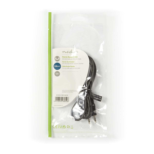 Cable de audio estéreo con conector macho de 3,5 mm, 1 m, negro - Product Image 3