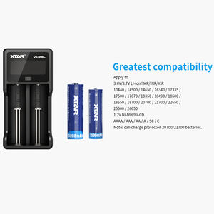 XTAR - Probador de Capacidad de Batería VC2SL con Logotipo Personalizado y Cargador para Baterías Recargables de Iones de Litio de 1.5V y Ni-MH de 1.2V - Product Image 3