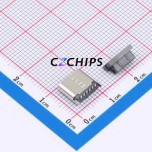 TYPE-C 6P LTH7.35 108 USB Connector SMD Connector ( Connector Type: Type-C )( Gender: Female )( Mounting Type: Vertical Mount ) - Product Image 2