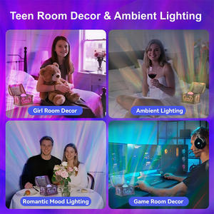 寝室用7色宝箱型ナイトライト、オーロラライトプロジェクター、調光可能なギャラクシー プロジェクター、クリスマスギフト用の雰囲気照明 - Product Image 5