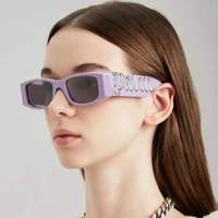 Groothandel Unisex 2022 Trendy Vierkante Vintage Shades Brede Benen Mode Kleine Zonnebril Custom Logo