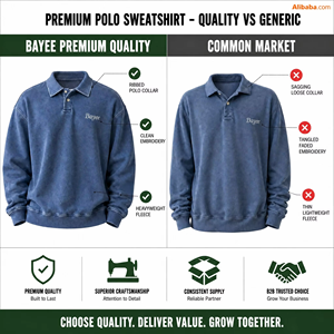 Felpa Oversize da <span class=keywords><strong>Uomo</strong></span> con Colletto Polo Personalizzata OEM, Lavaggio Acido, Chiusura a 2 Bottoni, Costine <span class=keywords><strong>Larghe</strong></span>, Stile Casual Streetwear Vintage - Product Image 2