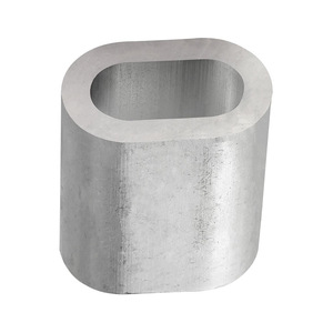 Clip pour câble métallique en aluminium, trou elliptique de 6 mm, usage industriel général - Product Image 2