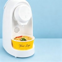 Bols en papier jetables chauffables, récipients en papier de qualité alimentaire compatibles avec les cuisinières à induction pour la cuisson à chaud