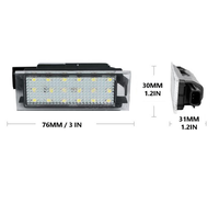 LED pour Renault Trafic MK3 Twingo MK2 MK3 Twizy Wind E4M numéro feux de plaque d'immatriculation