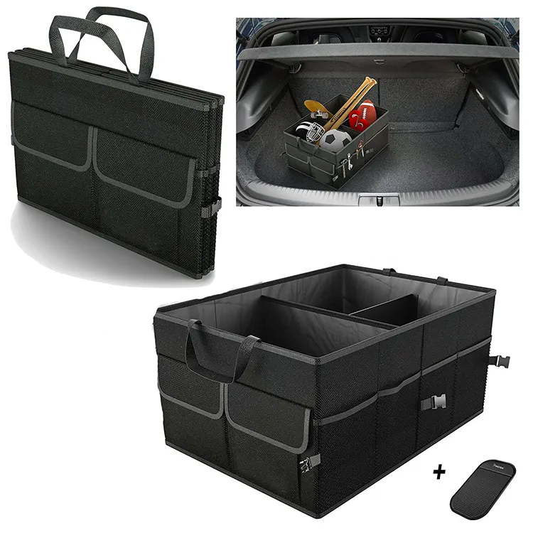 Caja de almacenamiento plegable para coche, organizador de maletero