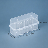 Boîte de protection transparente rectangulaire en PP lavable pour l'emballage de bouteilles