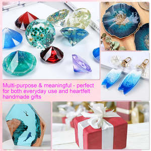 Kit de Resina Epoxi Cristal Transparente 1:1, 36 oz de Resina + 36 oz de Endurecedor, Nueva Fórmula Antiamarilleo, Fuerte y sin Burbujas para Manualidades con Resina - Product Image 4