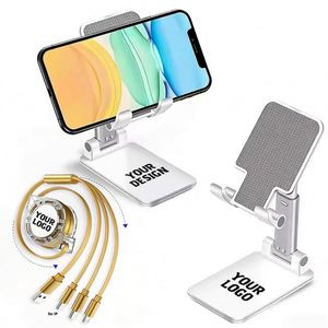 Wholesale Business Gift Logo Adjustable Foldable Lazy Portable Mobile Phone Holder Custom Promotional Gifts - Product Image 1