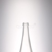 Impression personnalisée Bouteilles en verre rondes de 330 ml pour jus, eau, soda, boissons 33 cl Bouteille d'eau en verre minéral avec bouchon à vis