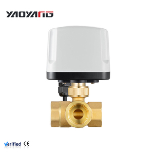 Vanne à bille motorisée étanche IP65 de type T à trois voies de 11/4 pouces, 220V 12V 24V, <span class=keywords><strong>3</strong></span> fils, commande à 2 points, contrôleur de vanne d'irrigation - Product Image 1