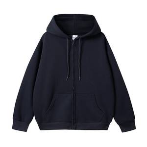 350gsm Heavyweight Zip Hoodie Unisex Vintage Wash Raglan Sleeve Streetwear Jacket 100% Cotton Autumn Silk Screen Oversized - Product Image 2