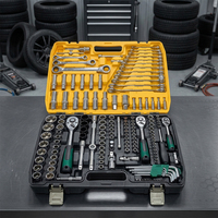 Ensemble d'outils mécaniques en gros de 151 pièces avec cliquets à 24 dents et douilles pour réparation automobile
