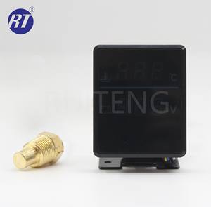 Ruiteng มาตรวัดอุณหภูมิน้ำดิจิตอลจอ LCD แบบทวอินวันขนาด52มม. สำหรับ RT-S-C9896แบบสากล - Product Image 2