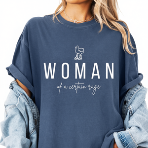 Maglietta grafica Woman Of A Certain Rage da donna a maniche lunghe, girocollo, vestibilità ampia, casual, in jersey 100% cotone - Product Image 1