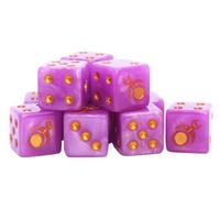 D6 professionnel acrylique Cube dés 15mm diverses couleurs glace bleu résine RPG mdn dés ensemble dés pour jeu