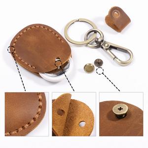 เคสใส่กุญแจแบบกำหนดเองพร้อมสลักชื่อ, ปลอกหนังสำหรับใส่กุญแจพร้อมที่ติดตาม, ซองใส่บัตรขนาดเล็กแบบพกพา - Product Image 5