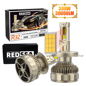 Redsea R32 30000LM de alta potencia 300W H7 bombilla de faro H4 lámpara Led cuatro luces Led de tubo de cobre para coche bombilla de faro Led 6000K - Product Image 1