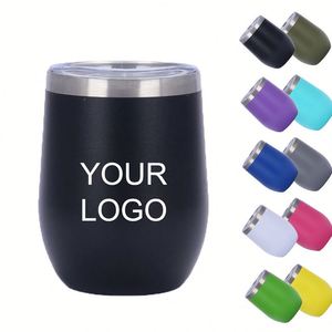 Mug de voyage personnalisé, coloré, à double paroi en acier inoxydable, gobelet isotherme de 12 oz - Product Image 1