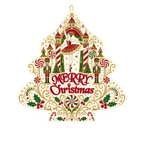 Décoration de Noël à suspendre : Clochette Casse-Noisette 2D en fer forgé pour sapin de Noël, cadeau personnalisé