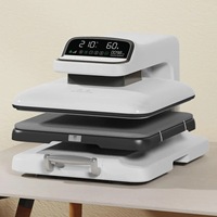 Nouvelle presse à chaud automatique pour t-shirts F3880 15x15 pouces, type tiroir, presse de transfert numérique, impression par sublimation pour vêtements