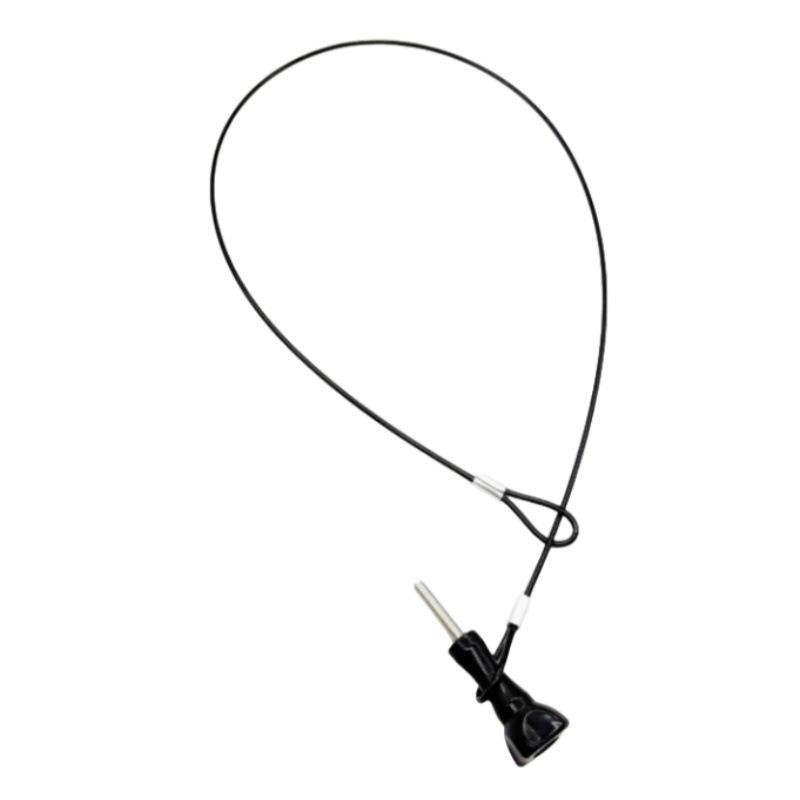 Tornillo curvo largo de cable de acero de 30 cm.