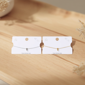 Bracciale Plusera in Acciaio Inossidabile, Design Minimalista, Gioiello da Donna, Accessorio di Moda - Product Image 3