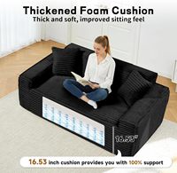 Canapé-lit modulaire moderne en forme de L, ensemble de canapés avec fonctionnalités réglables, revêtement en tissu, coussins rembourrés en éponge, dossier luxueux pour salon