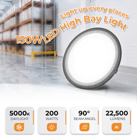 Éclairage commercial pour entrepôts industriels, lampes suspendues industrielles, lampes LED UFO High Bay 100w 150w 200w 300w