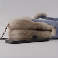 FF3258 Nuevo diseño Earflap Hunting Trooper Sombrero de invierno Fuzzy Fluffy Warm Ski Ciclismo Cap Felpa forrada Russian Ushanka Trapper Hat