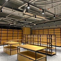 Système d'étagères modulaires en acier, réglables, multi-niveaux, avec éclairage LED, écologiques, imperméables, robustes, pour présentoirs de vente au détail