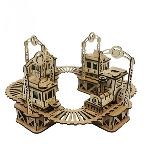 Sáng Tạo Bằng Gỗ Câu Đố Đồ Chơi Tự Làm Lắp Ráp <span class=keywords><strong>Train</strong></span> Kết Hợp Mô Hình Cho Trẻ Em Hoặc Trang Trí Nội Thất <span class=keywords><strong>3D</strong></span> Bằng Gỗ Câu Đố - Product Image 1