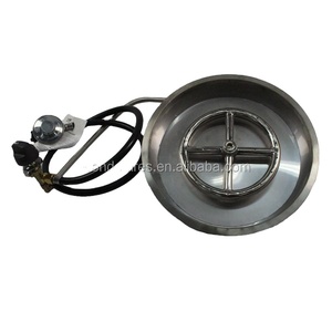 SUS304 Ngoài Trời Firepit Bả<span class=keywords><strong>ng</strong></span>/Patio Nó<span class=keywords><strong>ng</strong></span>/Trận Đấu Hoặc Điện Đánh Lửa/Cặp Nhiệt Điện/Van An Toàn/Bìa Fireglass Tùy Chọn - Product Image 1
