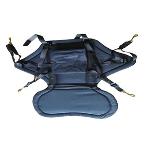Cojín de asiento en forma de U con correas para deportes acuáticos al aire libre, uso en botes y kayaks, diseño ergonómico relleno de espuma, material de poliéster y algodón - Product Image 1