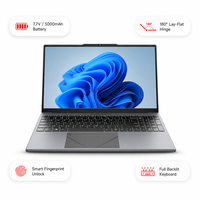 Ordinateur portable 15,6 pouces Intel Core I7 6500U FHD IPS Windows 11 DDR3 RAM SSD Clavier rétroéclairé en option